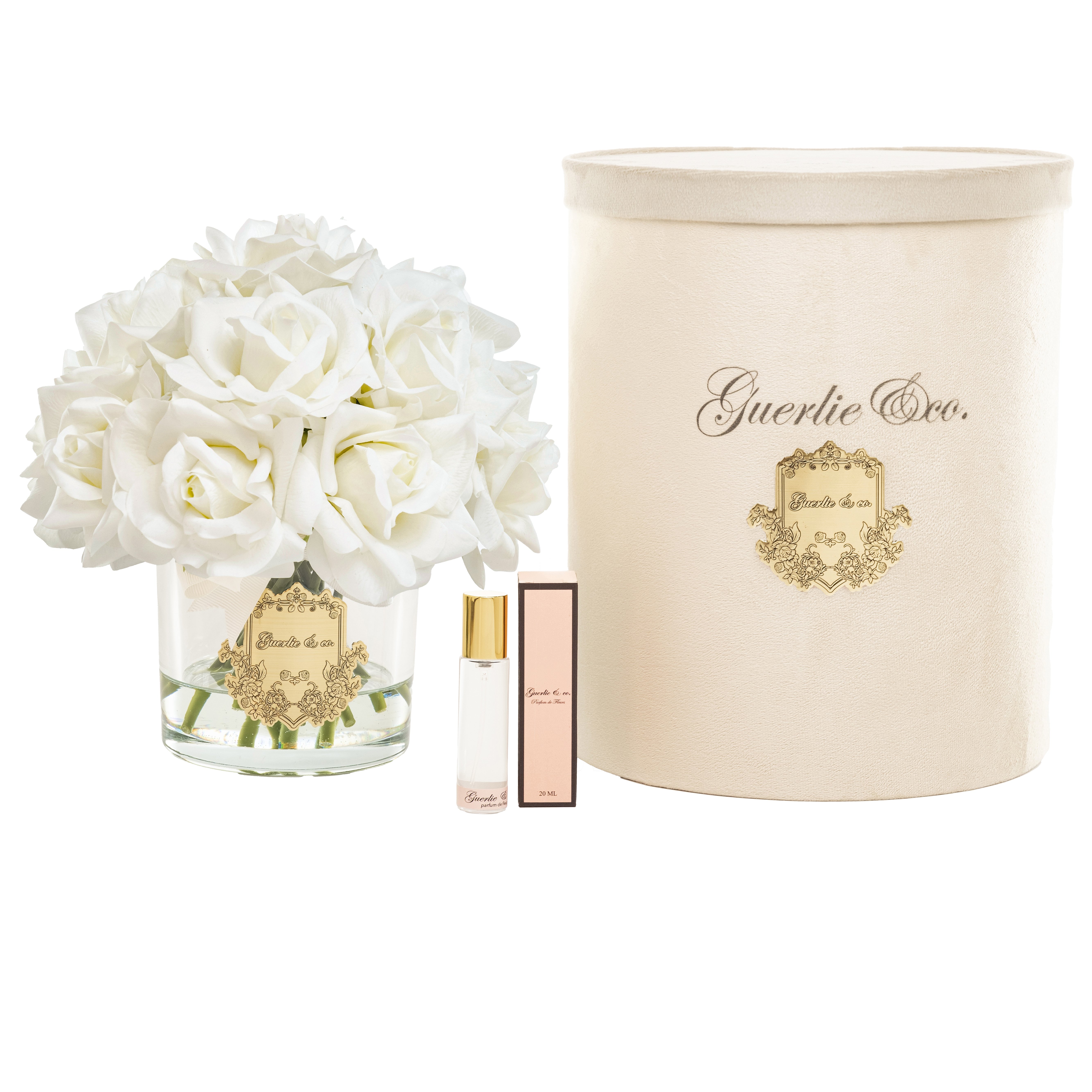 Guerlie&co. Beyaz 15 Gül Gold