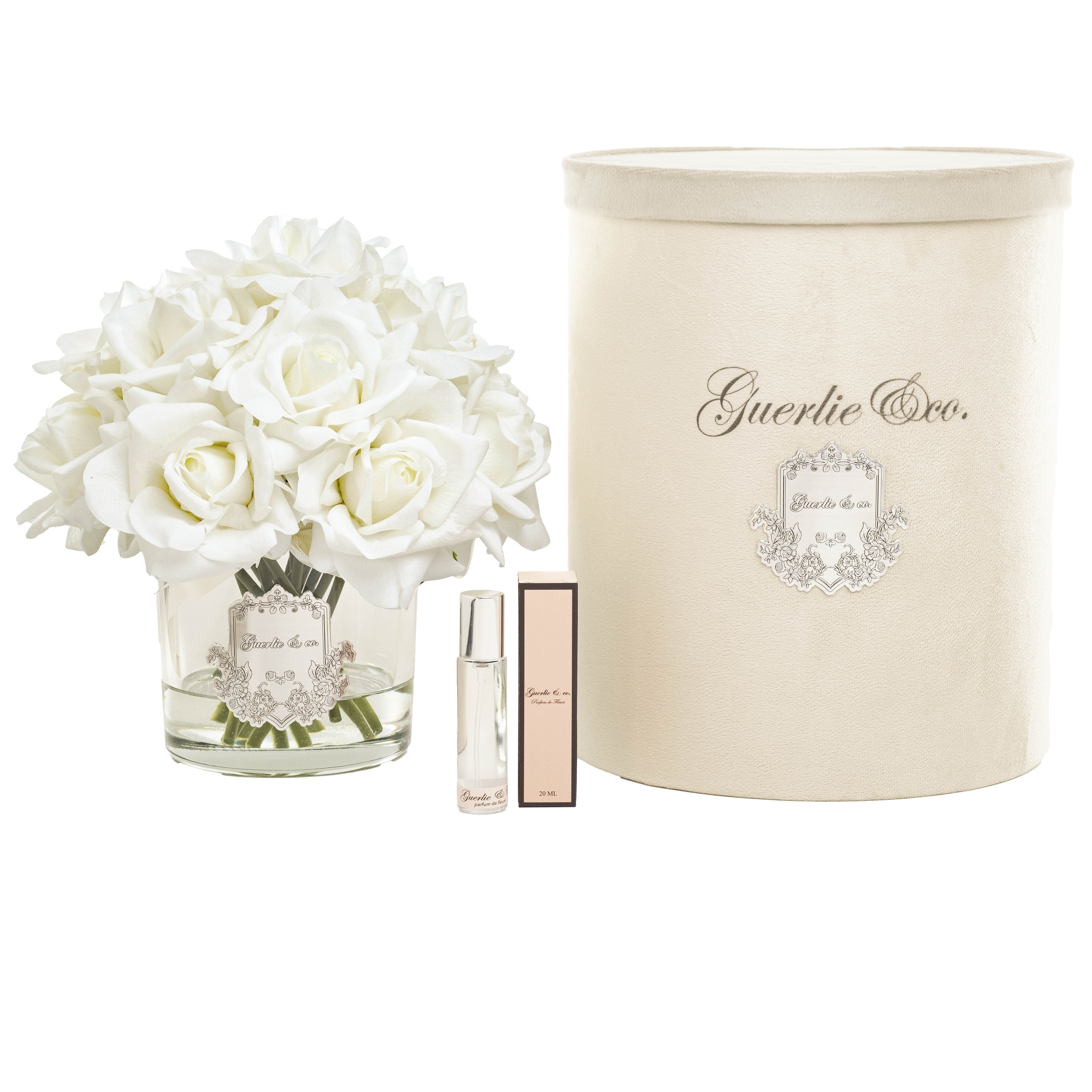 Guerlie&co. Beyaz 15 Gül Gümüş