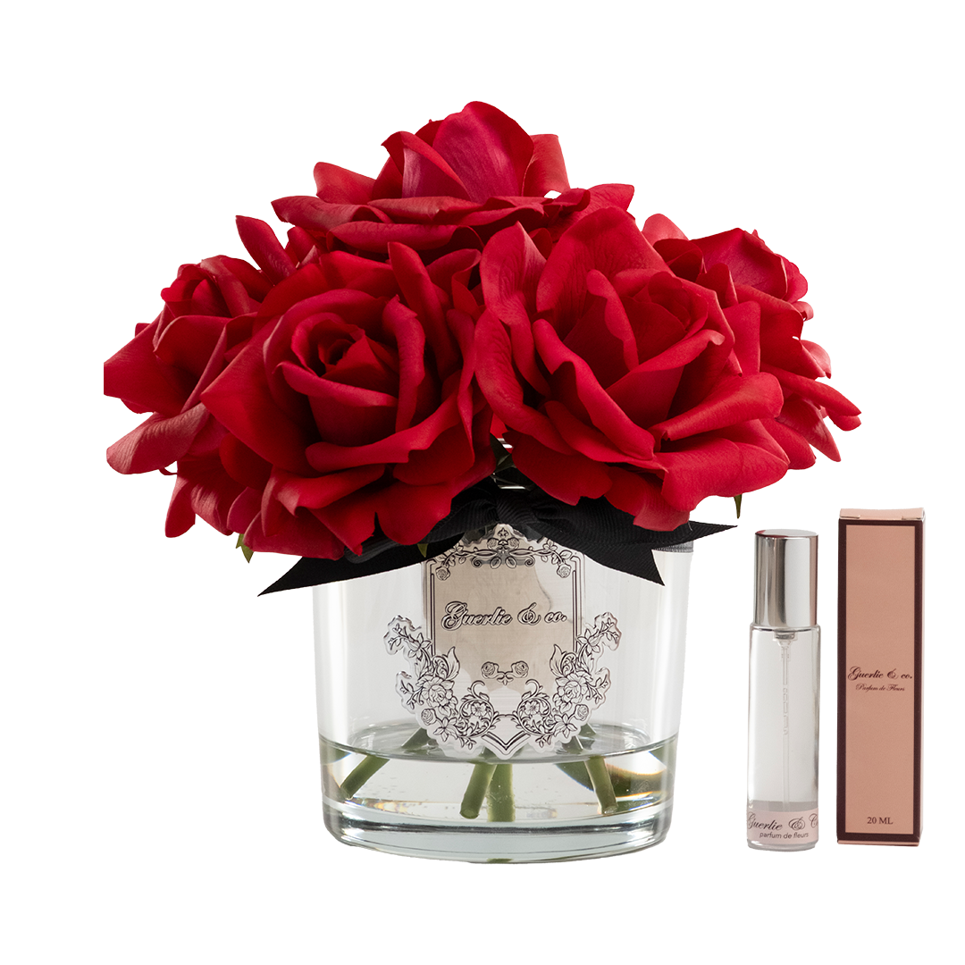 Guerlie&co. Kırmızı 7 Gül Gümüş