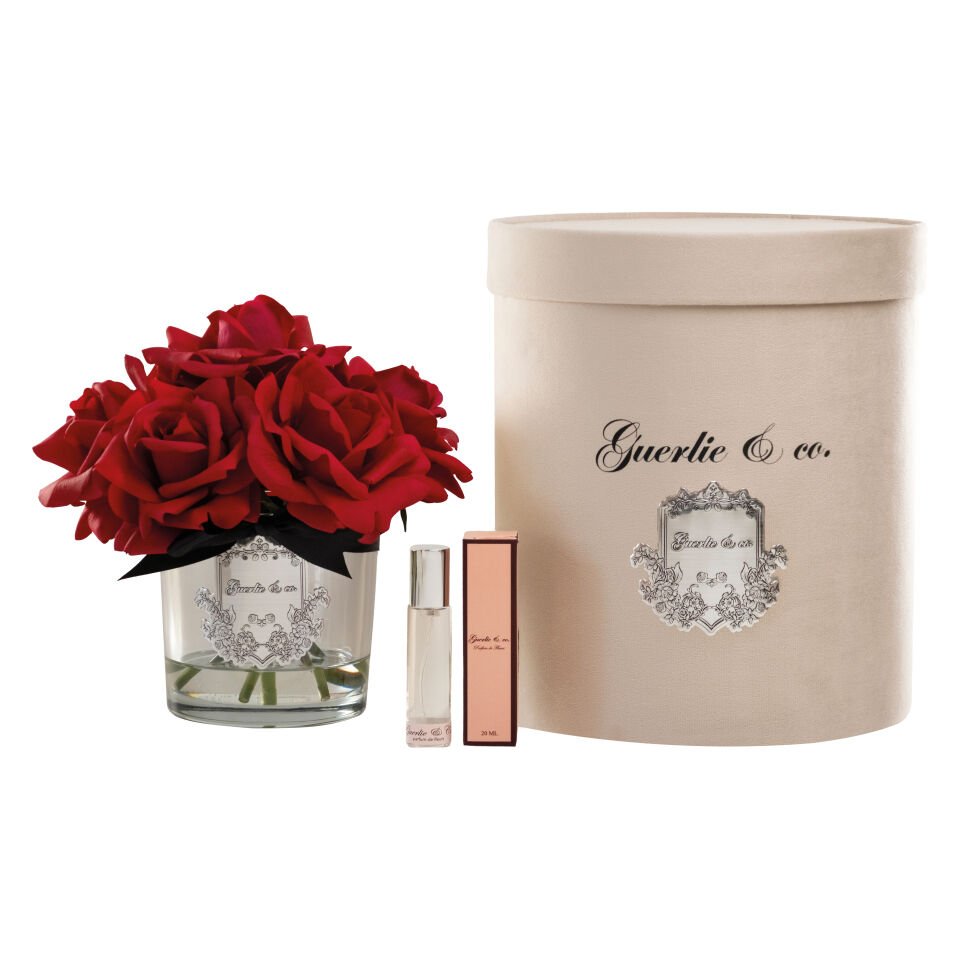 Guerlie&co. Kırmızı 7 Gül Gümüş