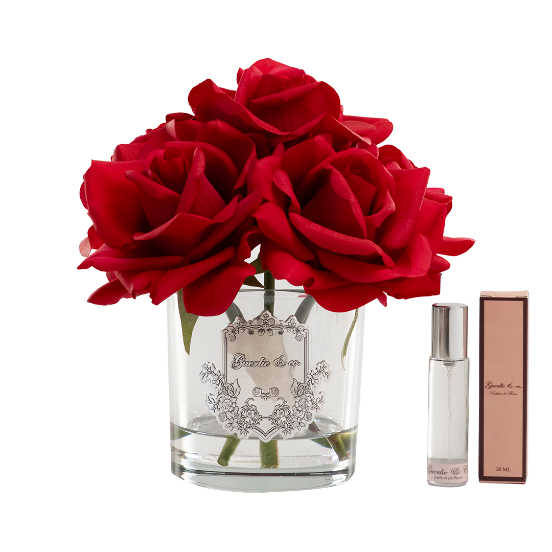 Guerlie&co. Kırmızı 5 Gül Gümüş