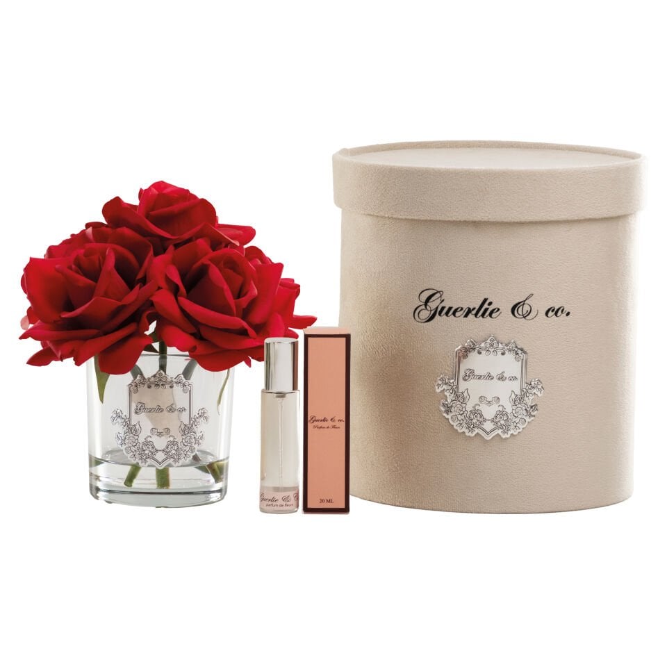 Guerlie&co. Kırmızı 5 Gül Gümüş