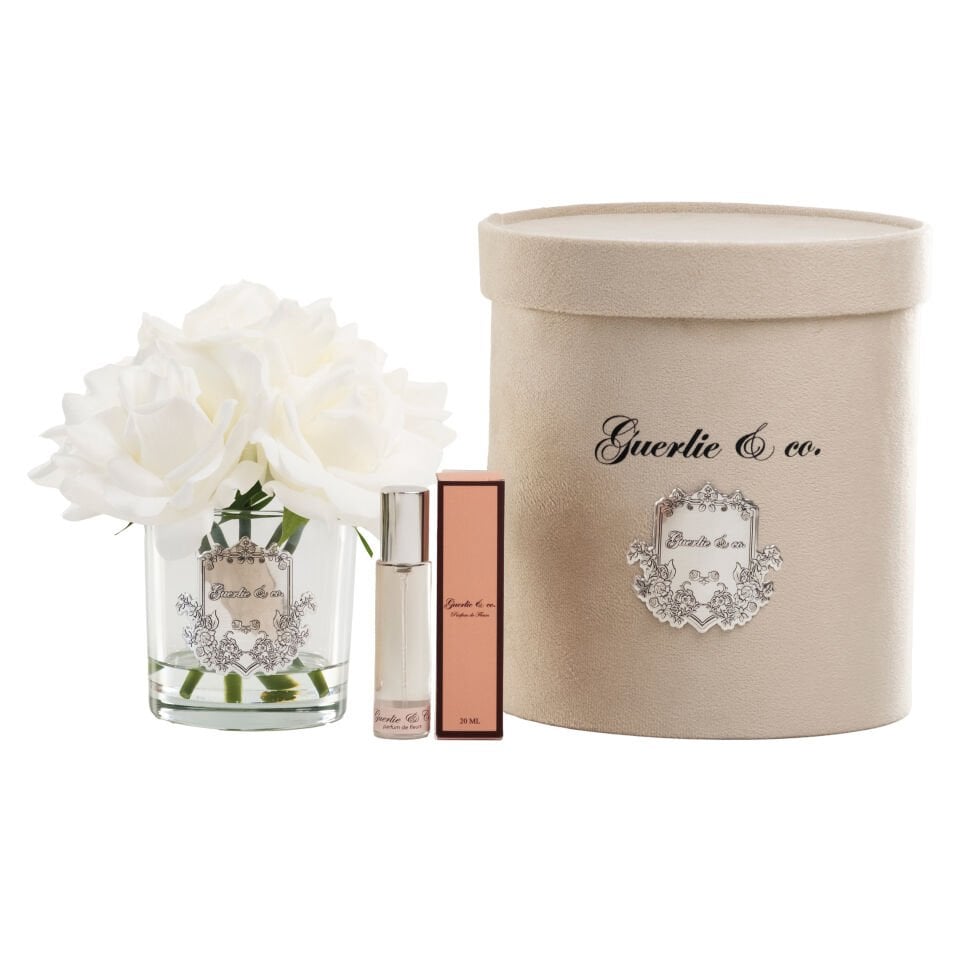 Guerlie&co. Beyaz 5 Gül Gümüş