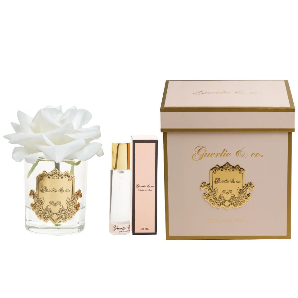 Guerlie&co. Beyaz Tek Gül Gold