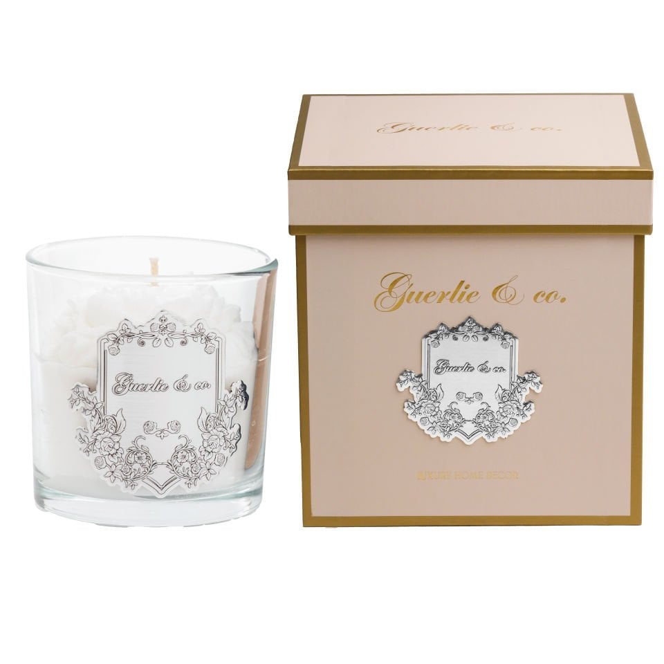 Guerlie&co. Şakayık Mum Gümüş Medium