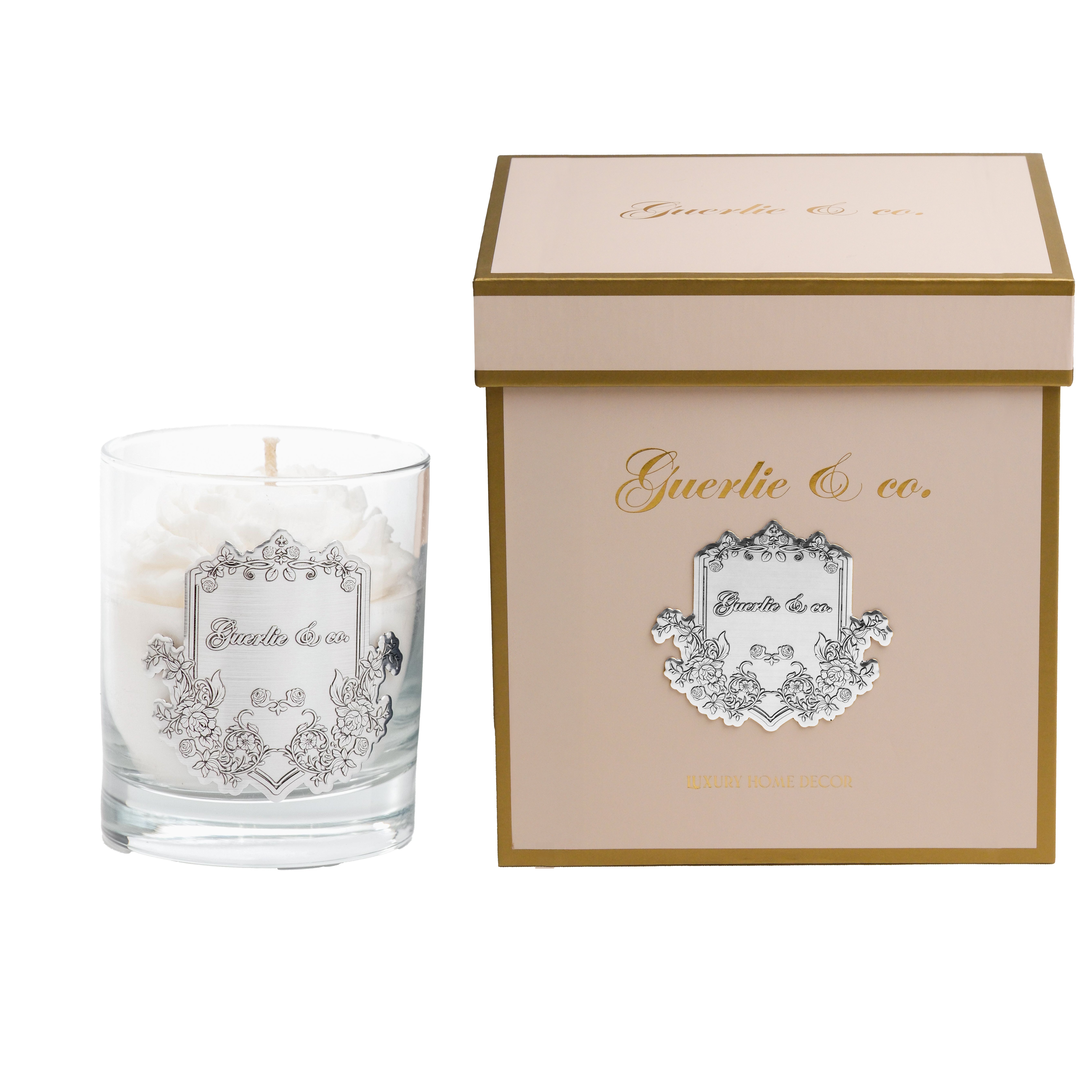 Guerlie&co. Şakayık Mum Gümüş Small