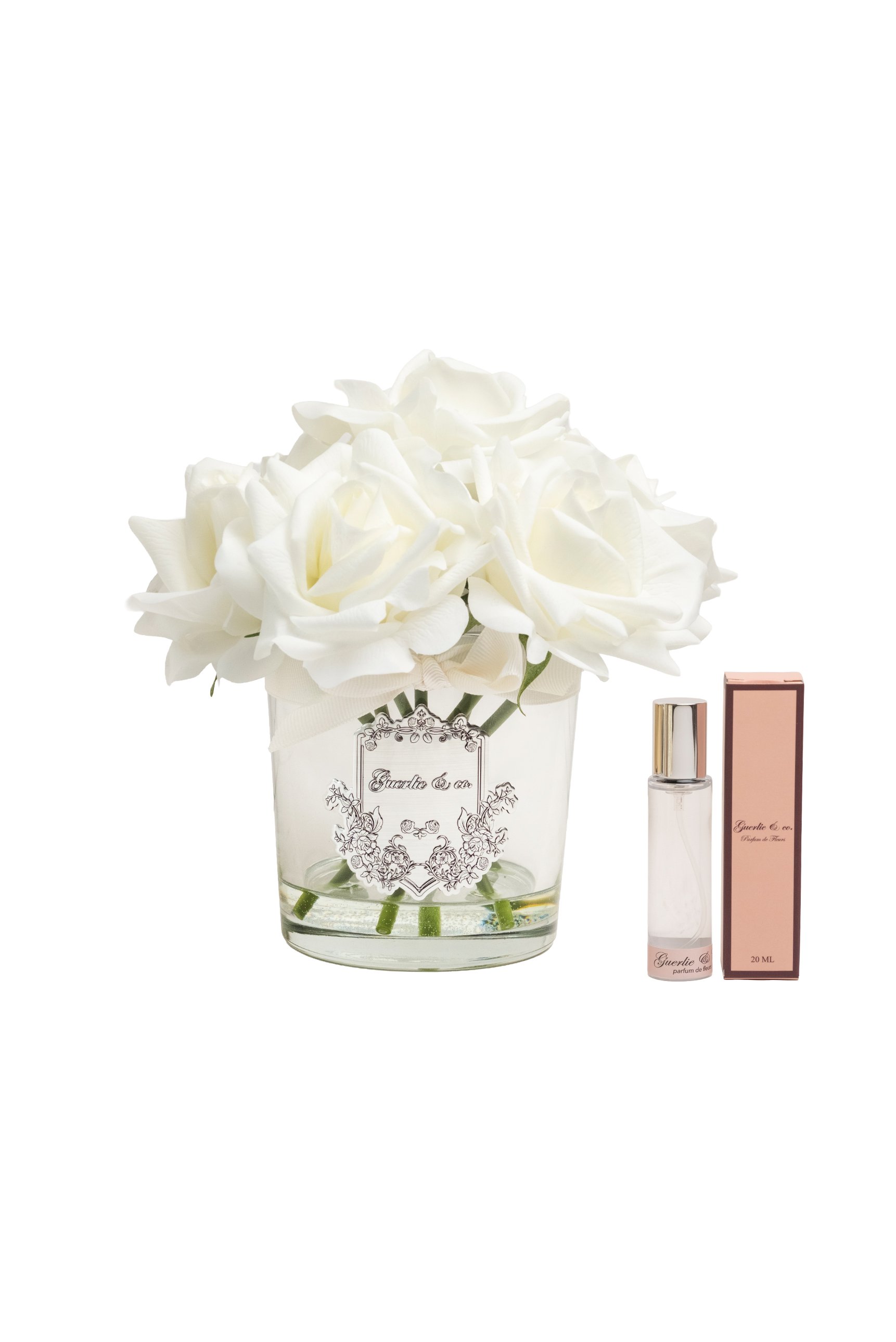 Guerlie&co. White 7 Roses Silver