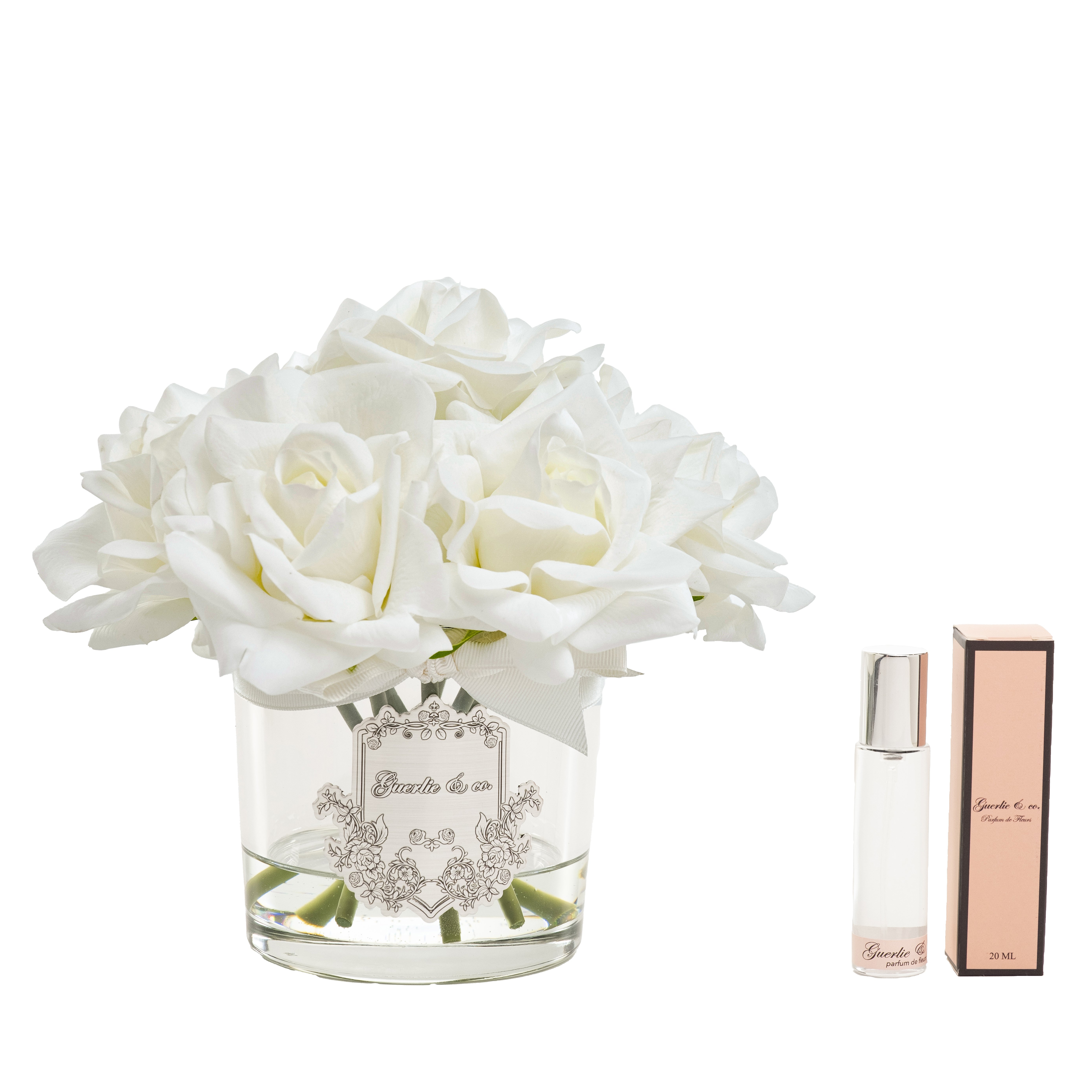 Guerlie&co. Beyaz 7 Gül Gümüş