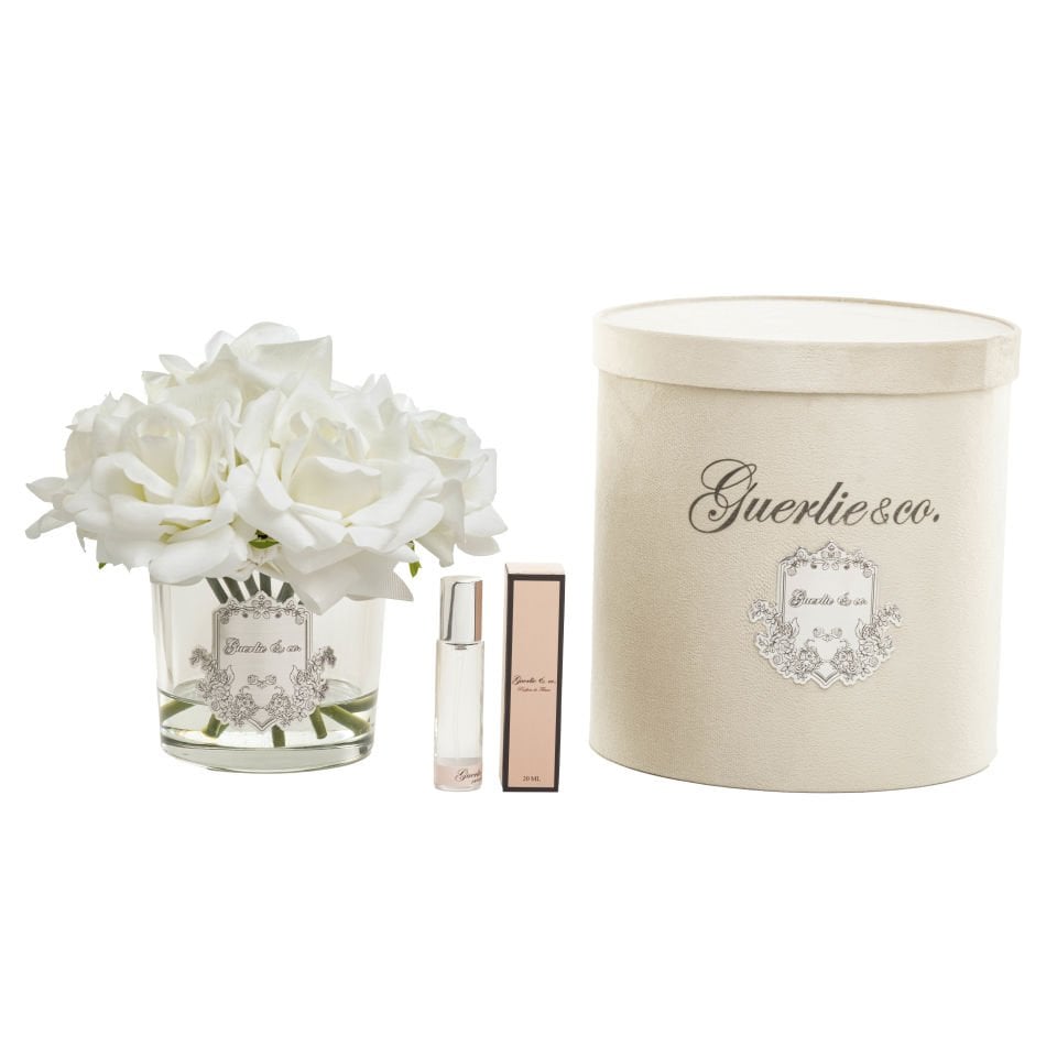 Guerlie&co. Beyaz 7 Gül Gümüş