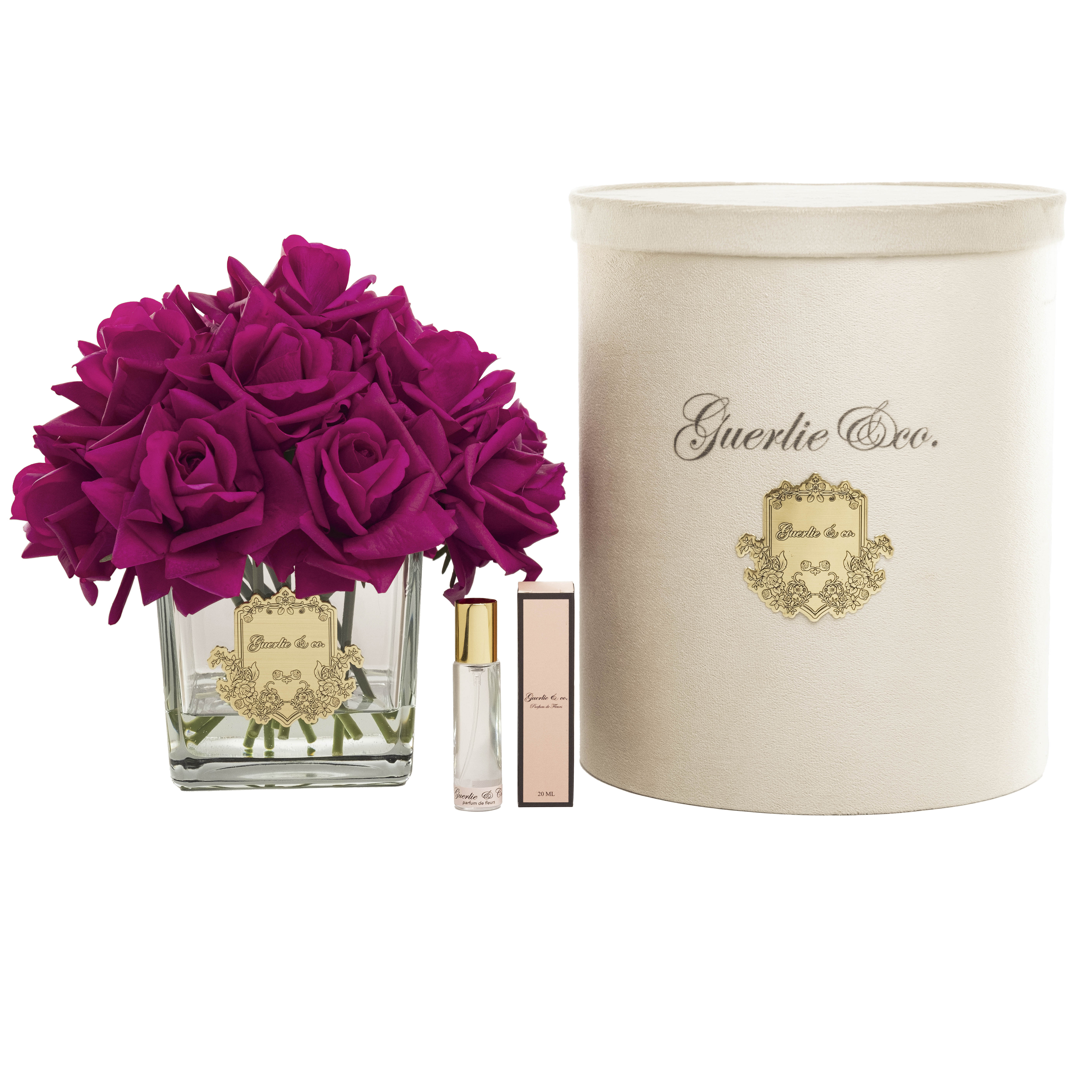 Guerlie&co. Bordo 15 Gül Kare Cam Gold