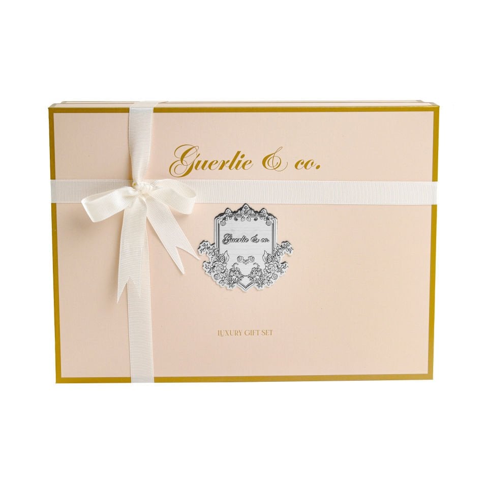 Guerlie&co. Lüks Hediye Seti Gümüş Beyaz Gül