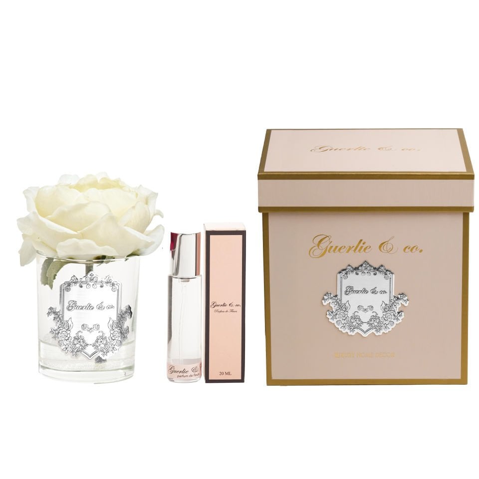 Guerlie&co. Cream Single Peony Silver
