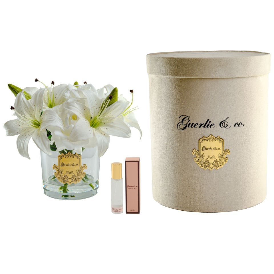 Beyaz Lilyum & Gül Gold