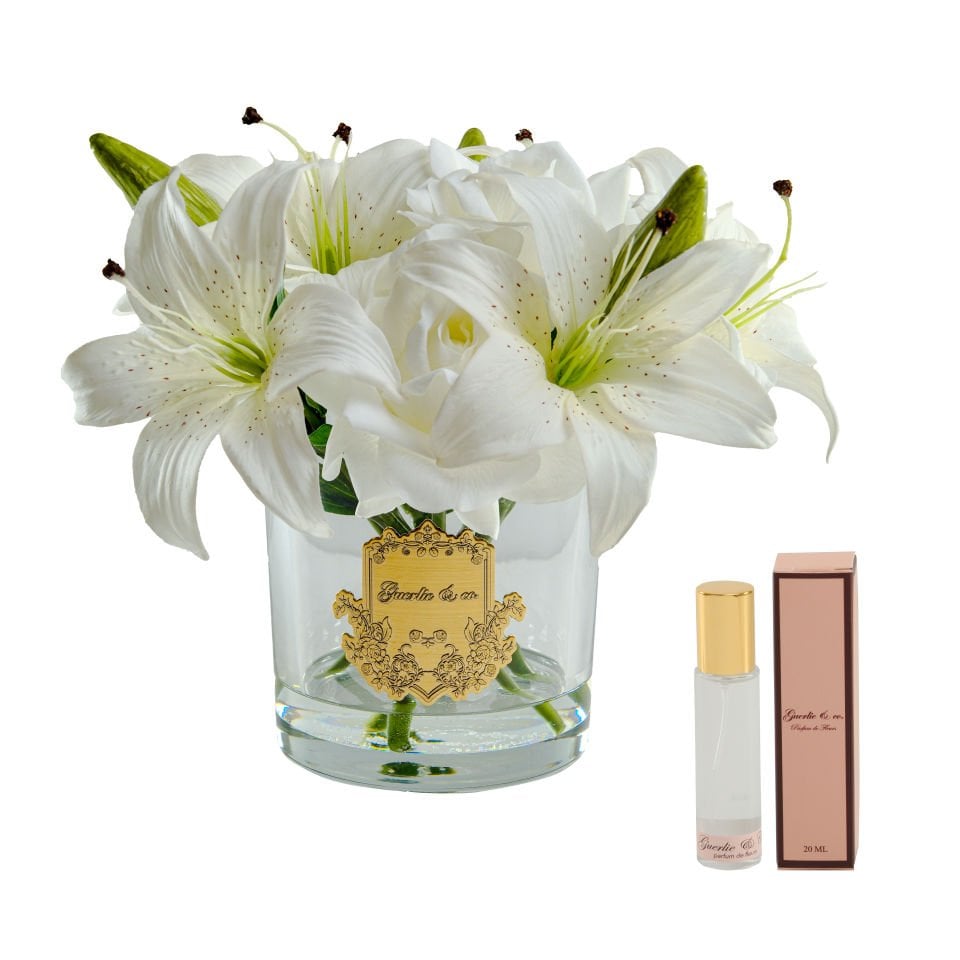 Beyaz Lilyum & Gül Gold