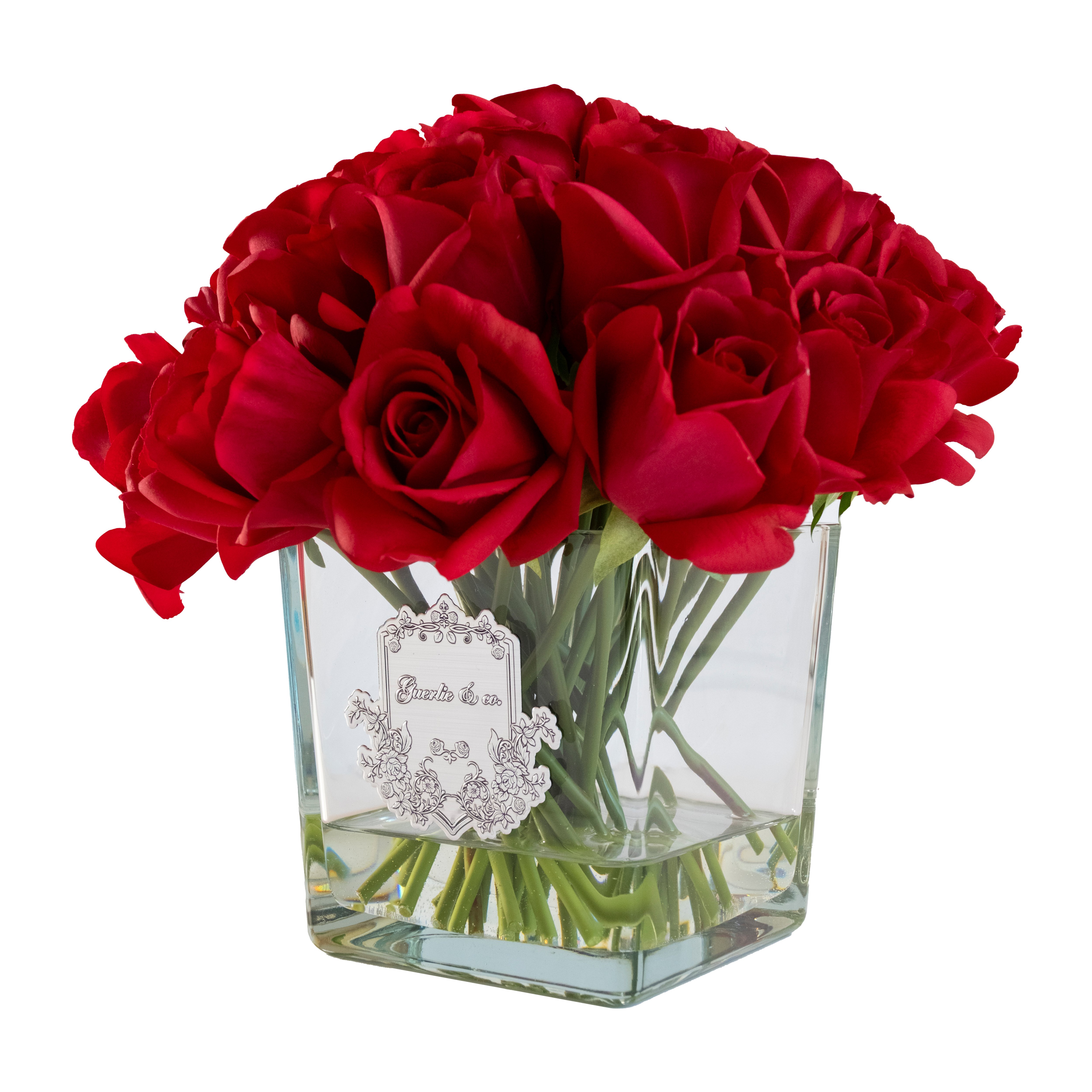 Guerlie&co. 30 Gül Tomurcuk Kırmızı Gümüş