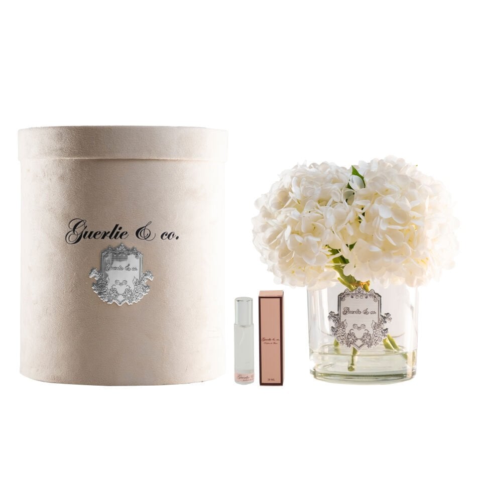 Guerlie&co. Beyaz Ortanca Gümüş