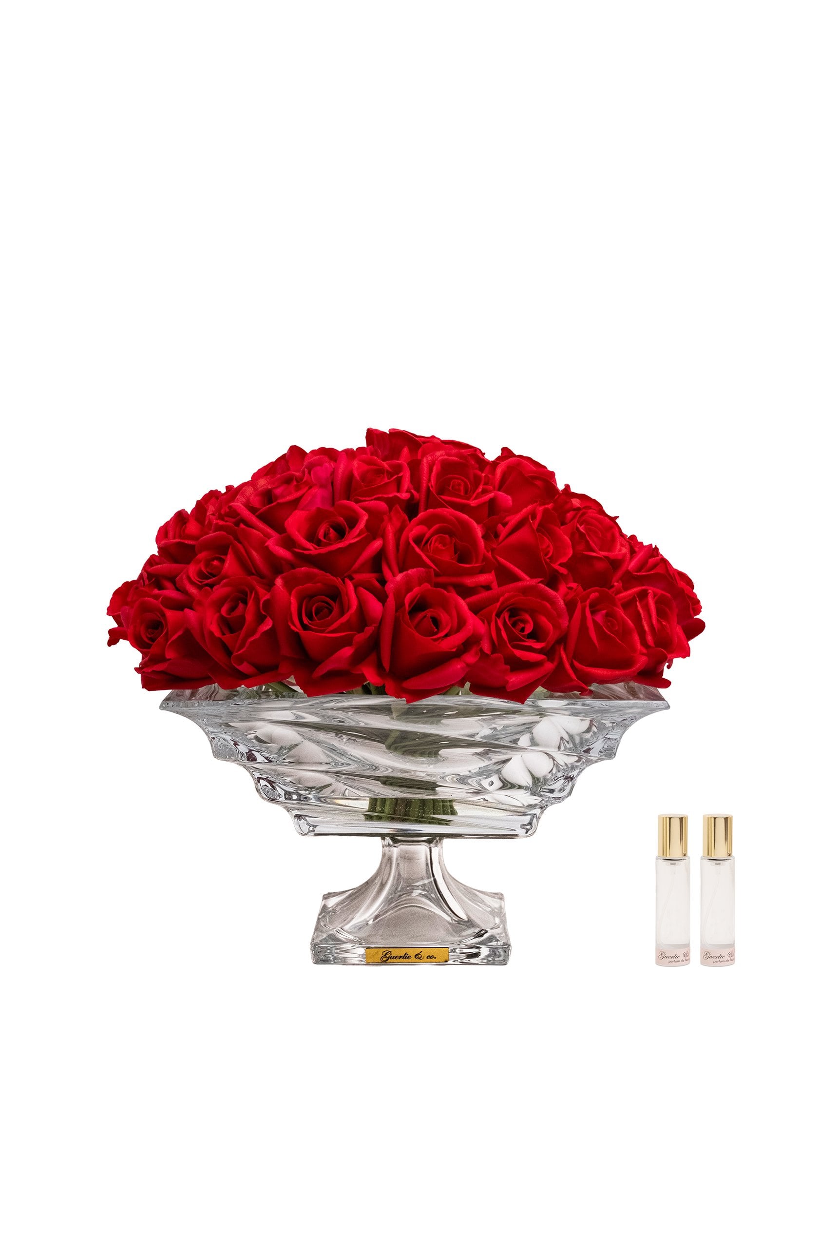 Guerlie&co. Kırmızı 49 Tomurcuk Gül Kristal Cam