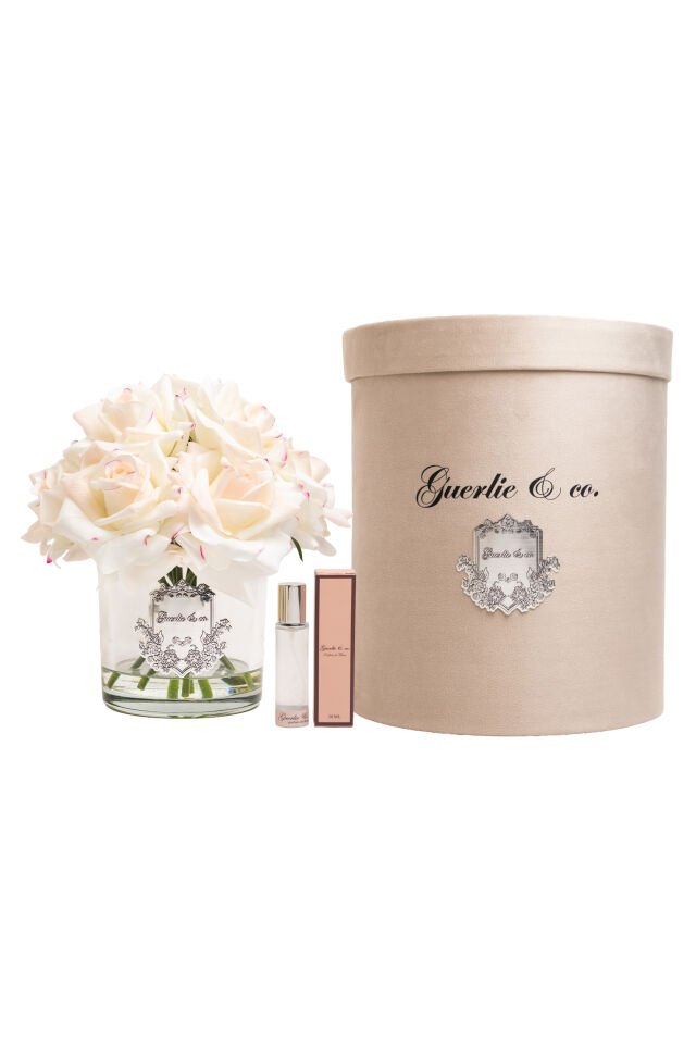 Guerlie&co. Krem Pembe 10 Gül Gümüş