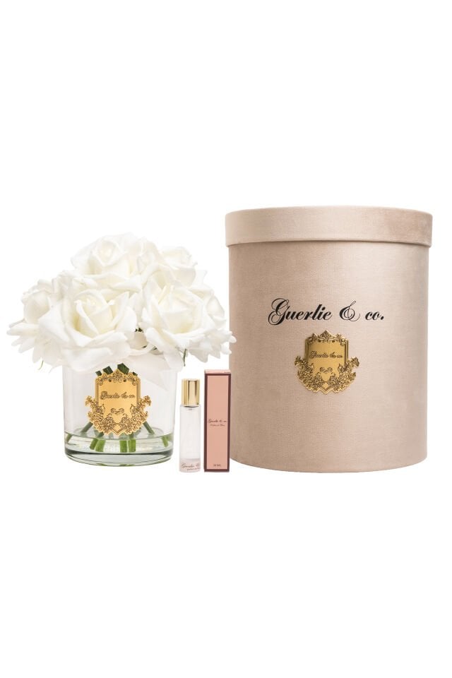 Guerlie&co. Beyaz 10 Gül Gold