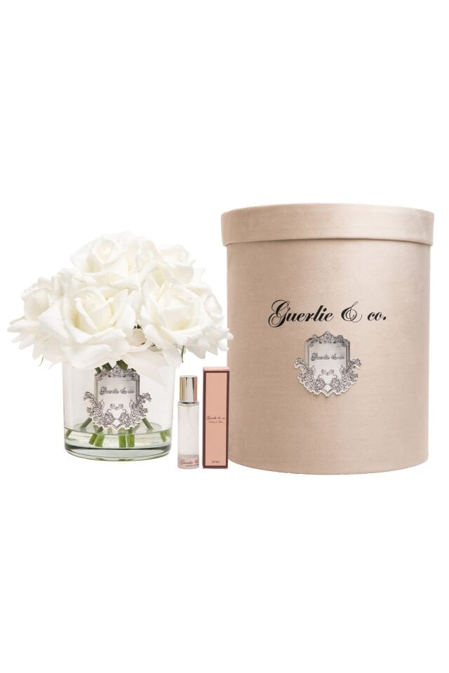 Guerlie&co. Beyaz 10 Gül Gümüş