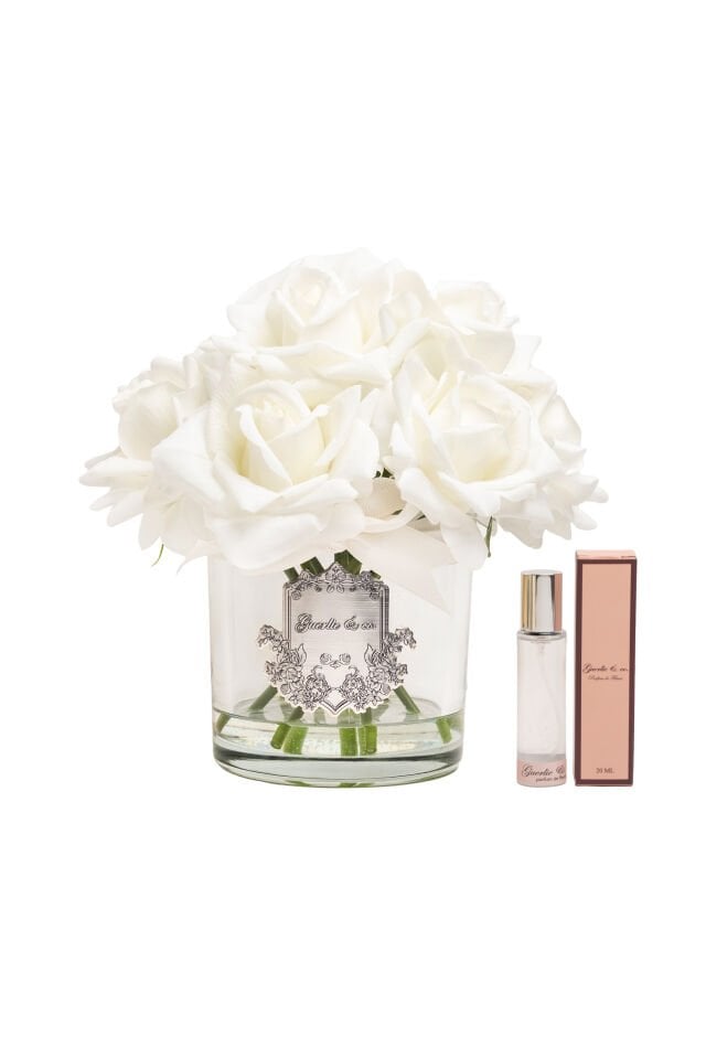 Guerlie&co. Beyaz 10 Gül Gümüş