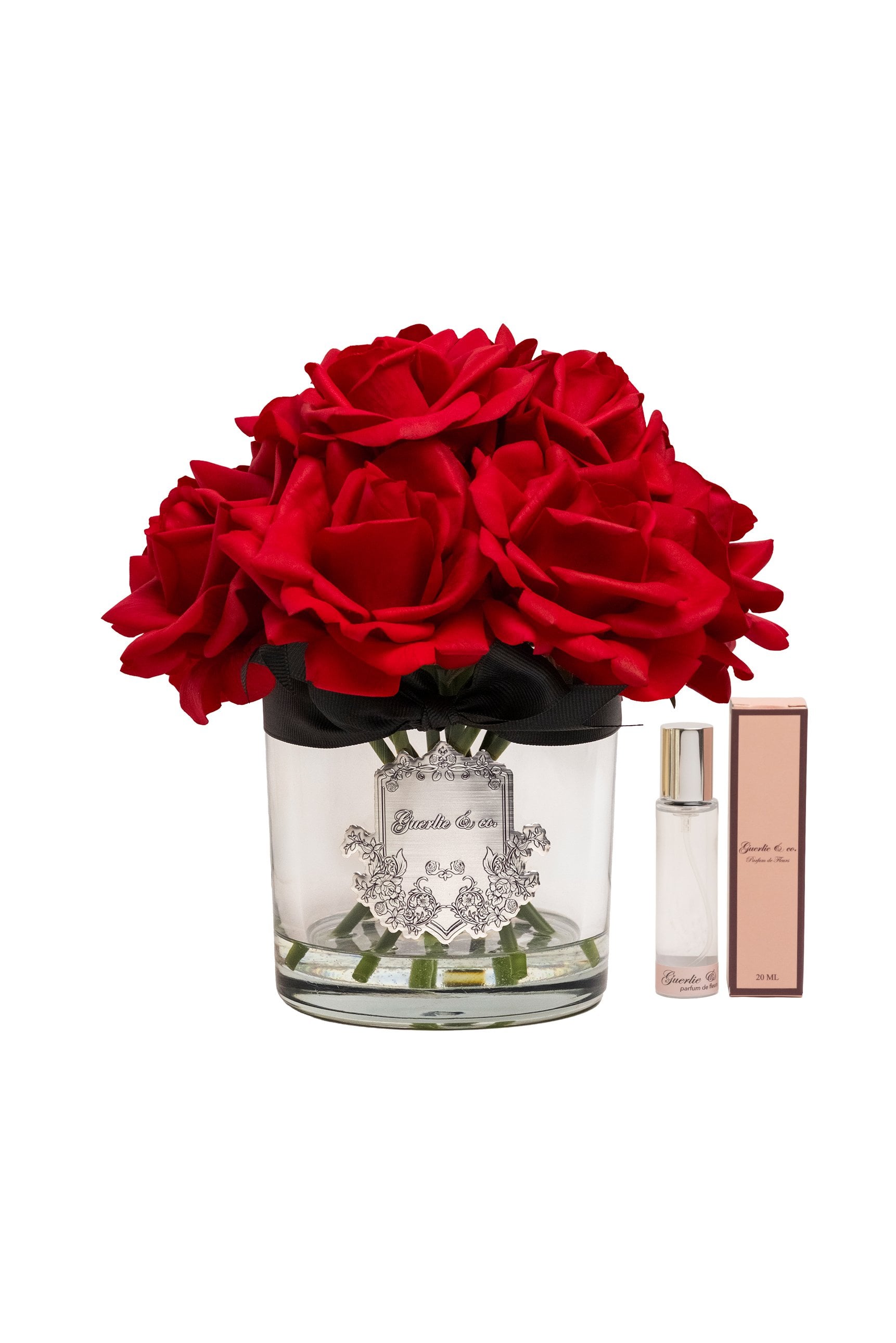 Guerlie&co. Kırmızı 10 Gül Gümüş