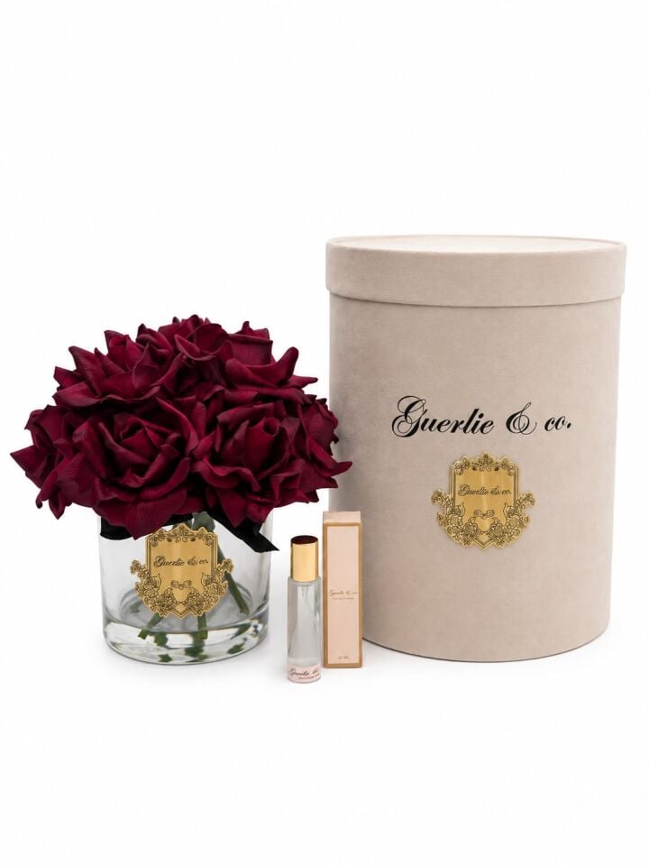 Guerlie&co. Koyu Bordo 10 Gül Gold