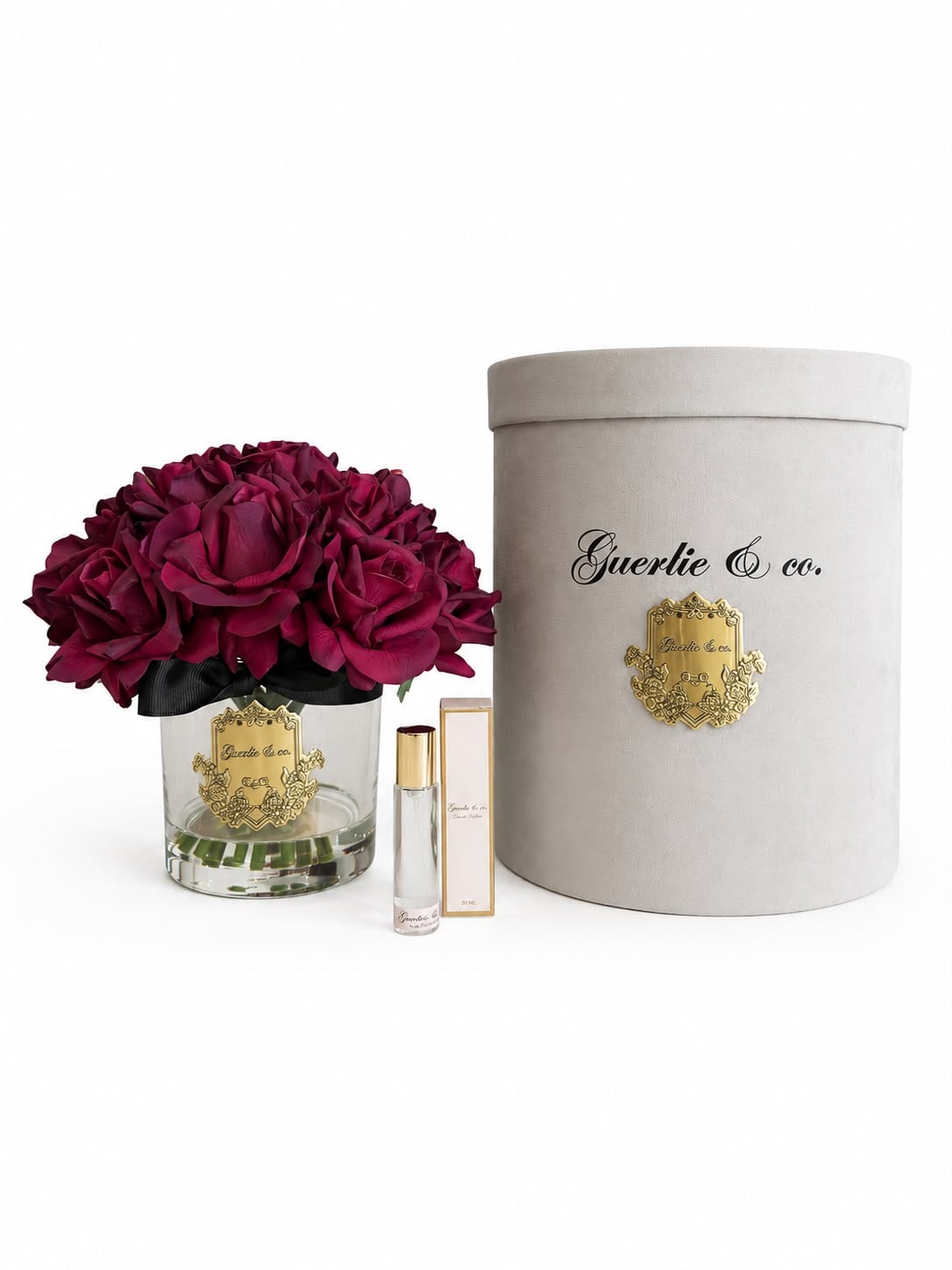 Guerlie&co. Koyu Bordo 15 Gül Gold