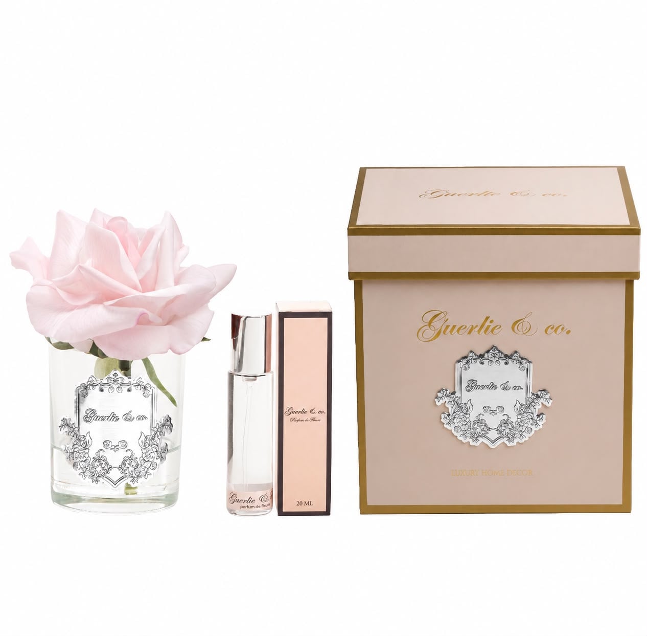Guerlie&co. Soft Pembe Tek Gül Gümüş